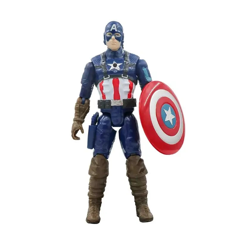 Avengers Hero Iron Man Spider Man Captain Marvel Thanos Deadpool Hulk Loki Action Figures Model Dolls Christmas Gifts Kids Toys