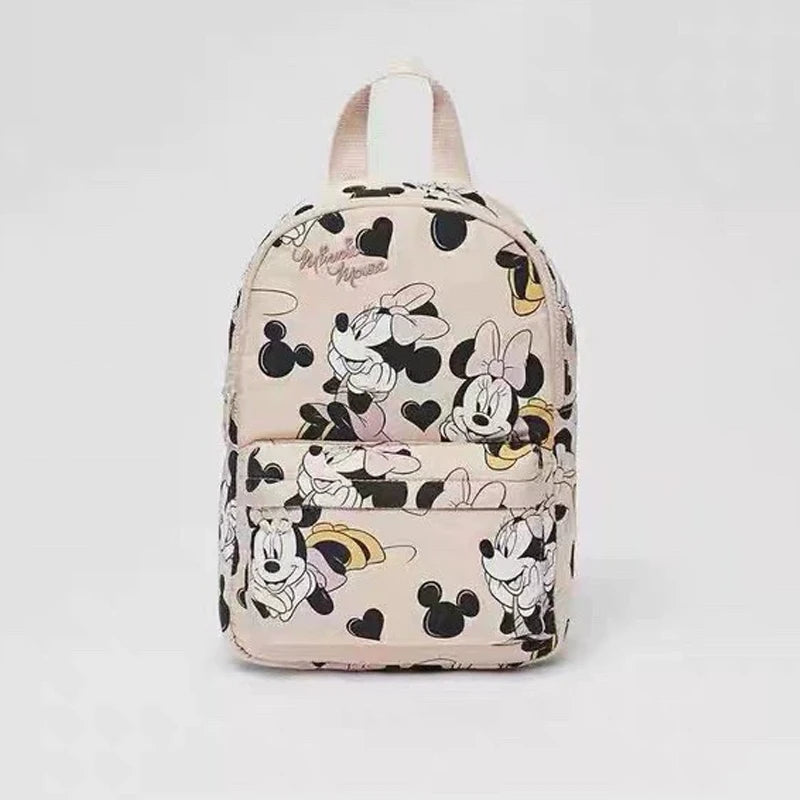 6 styles Kawaii Disney Lilo & Stitch Plush or Glossy Messenger Bag Cartoon Large-Capacity Student Backpack Kindergarten Bag Gift