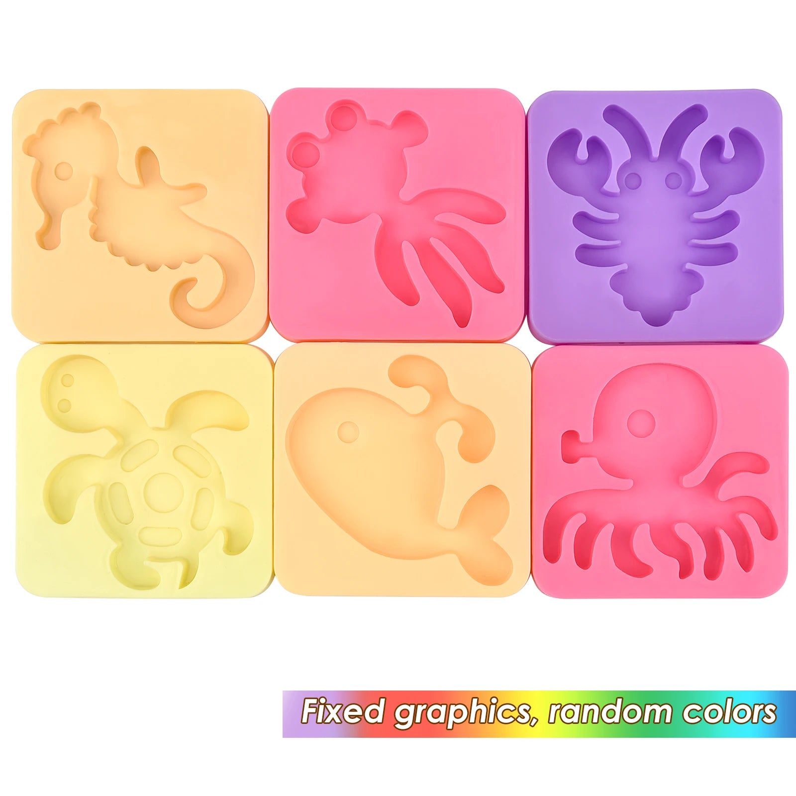 Handmade DIY Magic Water Elves Colorful Chromatin Glue Liquid 3D Sea Creature Water Elf Resin Mold For Aqua Fairy Making