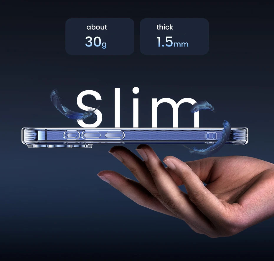 UGREEN Case for iPhone 17 16 15 14 Pro Max Shockproof Clear Case Transparent Cover for iPhone 15 Pro 16 Phone Protective Case