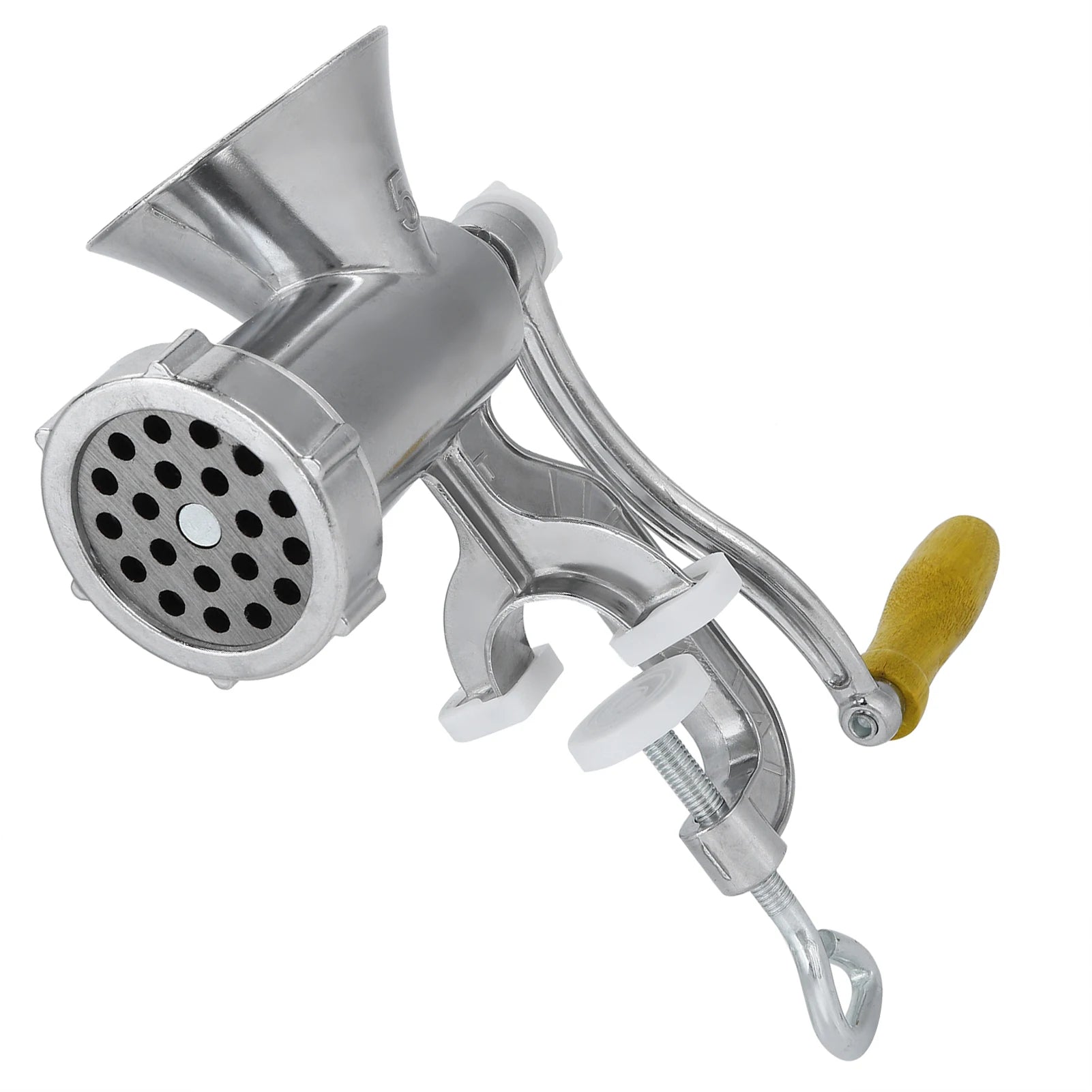 Manual Meat Grinder Silver Aluminum Alloy Powerful Home Sausage Kitchen Appliances Vegetable Chopper Pepper Supplies Mincer