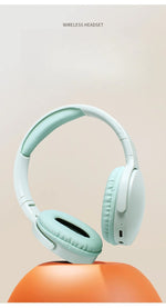 Fashionable Bluetooth wireless headphones, over-ear, deep bass, sports stereo, high fidelity, long battery life, universal