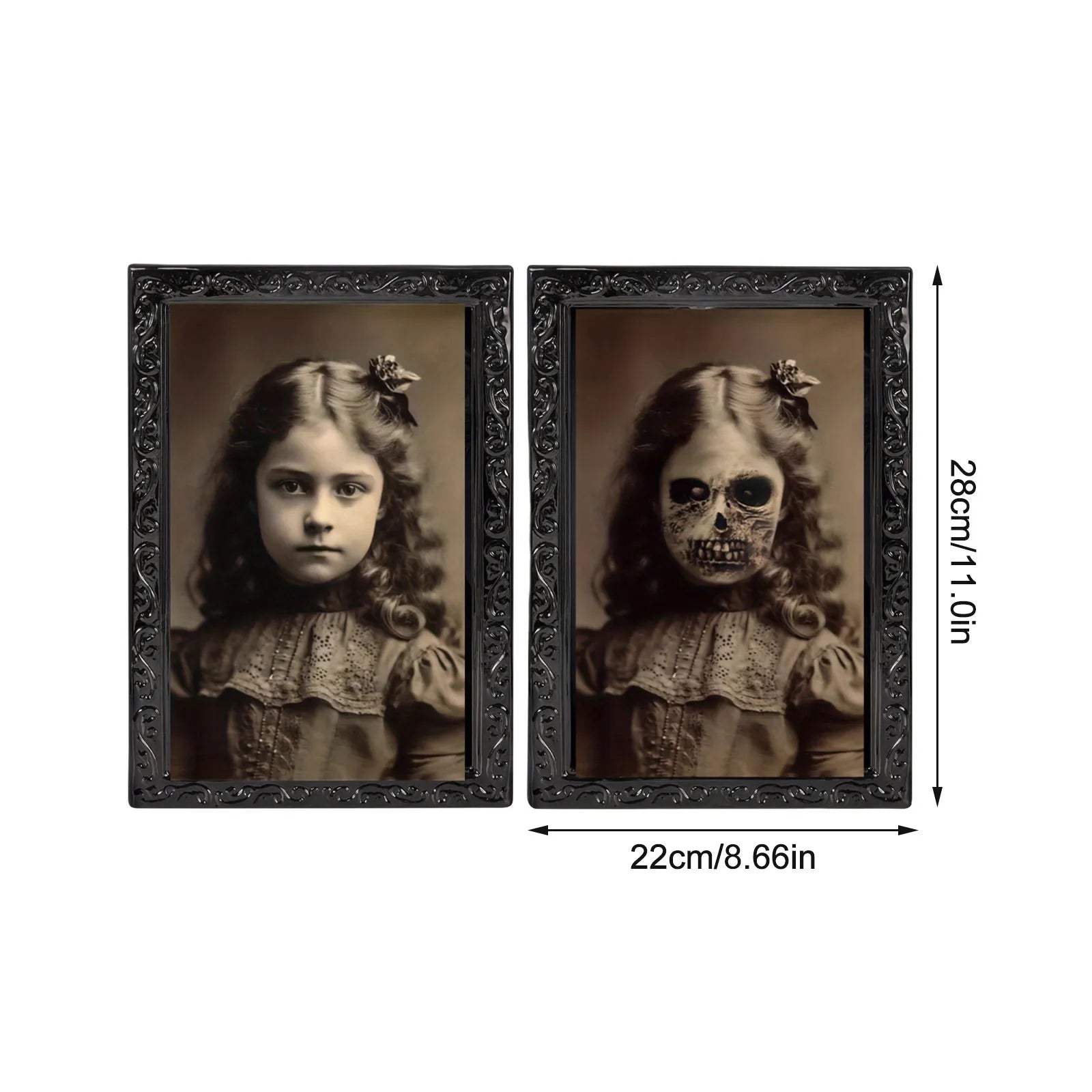 Changing Face Ghost Halloween Decoration Horror Craft Supplies Party Decor Halloween Theme Party Props 3d Ghost Picture Frame