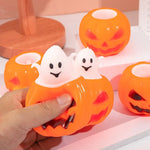 1/4/8PCS Halloween Pumpkins Stress Balls Slow Rebound Sensory Toys Trick Decompress Pumpkin Fidget Toys Party Favors Kids Adults