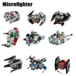 New Mini Star Ship Building Blocks Toy Micro X-Wing Fighter & Space Model Brick Set DIY Interlocking Construction Kit for Kids
