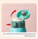 Mini Thermos Cup 200ml/360ml Pocket Cup Stainless Steel Thermal Coffee Mug Vacuum Flask Insulated Hot Water Bottle Kids Gift