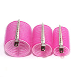 19-35pcs/Set Hair Roller Sets 18pcs Plastic Self Grip Heatless Hair Curlers 3 Sizes Hair Rollers Clips DIY Hairdressing Tools