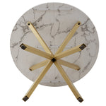 Modern Luxury Dining Table Imitation Marble Effect Household Round Dining Table Simple Cafe Tables Home Furniture 100CM