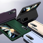 For Samsung Galaxy Z Fold 4 5 6 7 Case Ultimate Touch Feeling PC Bracket Folding Anti-fall Full Protection Cover For Z Fold4 5