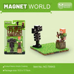 Magnetic Building Blocks Toy Gifts for Kids Ages 6+, DIY Educational Brick Sets with Strong Magnet Base