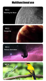 BORWOLF 70400 Professional High-definition Astronomical Telescope 333X To See The Moon and Stars Bird Watching Monocular