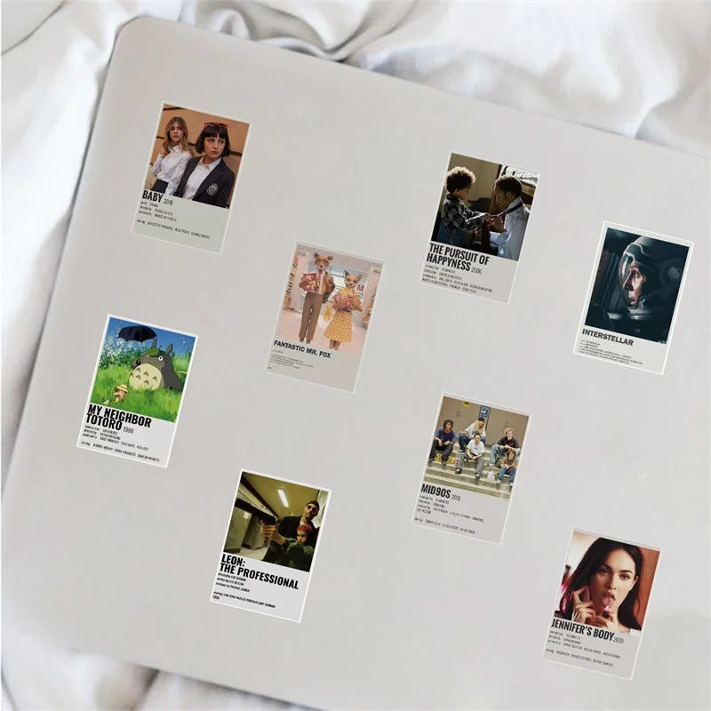 10/30/64PCS Movie Poster Sticker Aesthetic Children's DIY PVC Decoration Scrapbooking Stationery School Supplies for Kids