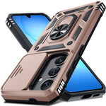 Case For Samsung Galaxy S25 S24 S23  Ultra Plus  FE A17 A36 A56 A55 A35 5G Military-Grade Protection Phone Slide Camera Cover