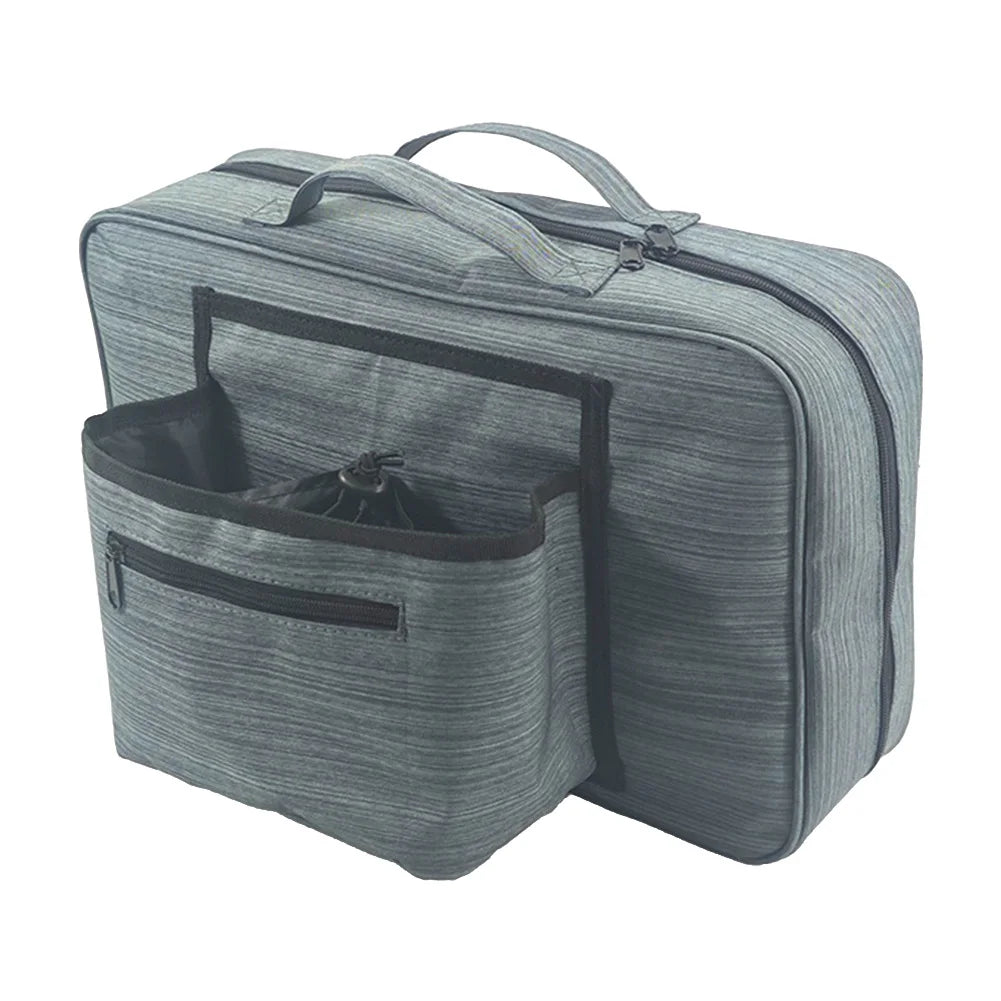 Luggage Travel Cup Holder Free Hand Multiple Pockets Travel Cup Storage Bag Suitcase Bottle Holder Fits Roll on Suitcase Handles