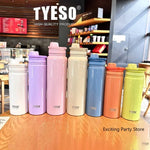 Tyeso Thermos Bottle Portable Sport Vacuum Flask Travel Stainless Steel Thermal Water Bottle Keeps Cold and Heat Thermal Mug
