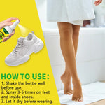 100ml Foot Shoes Deodorizer Spray Lemon Perfume Odor Nemesis Antibacterial Stink Removal Freshener