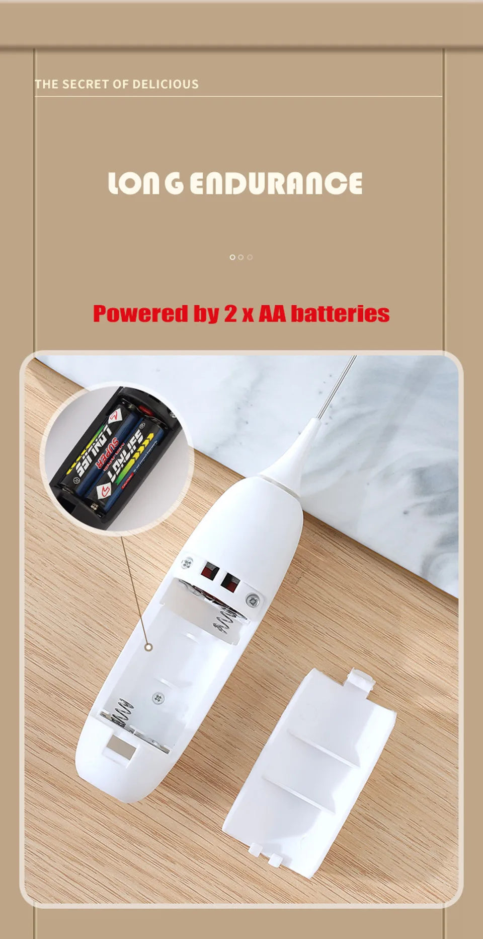 Milk Frother Handheld Cappuccino Maker Coffee Foamer Egg Beater Chocolate Stirrer Mini Portable Food Blender Kitchen Whisk Tool