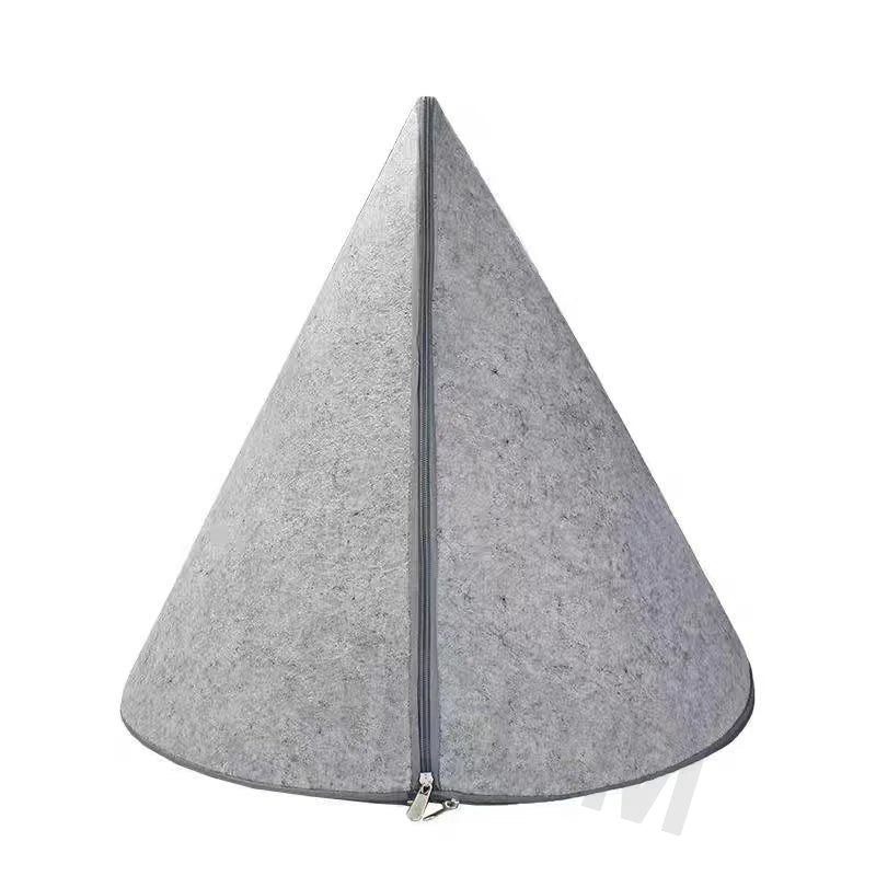 Winter Christmas Tree Cat Nest Handmade /Finished Cat Bed /Winter Warmth Semi Enclosed Dog Nest Felt Cone Pet House 크리스마스 고양이 굴