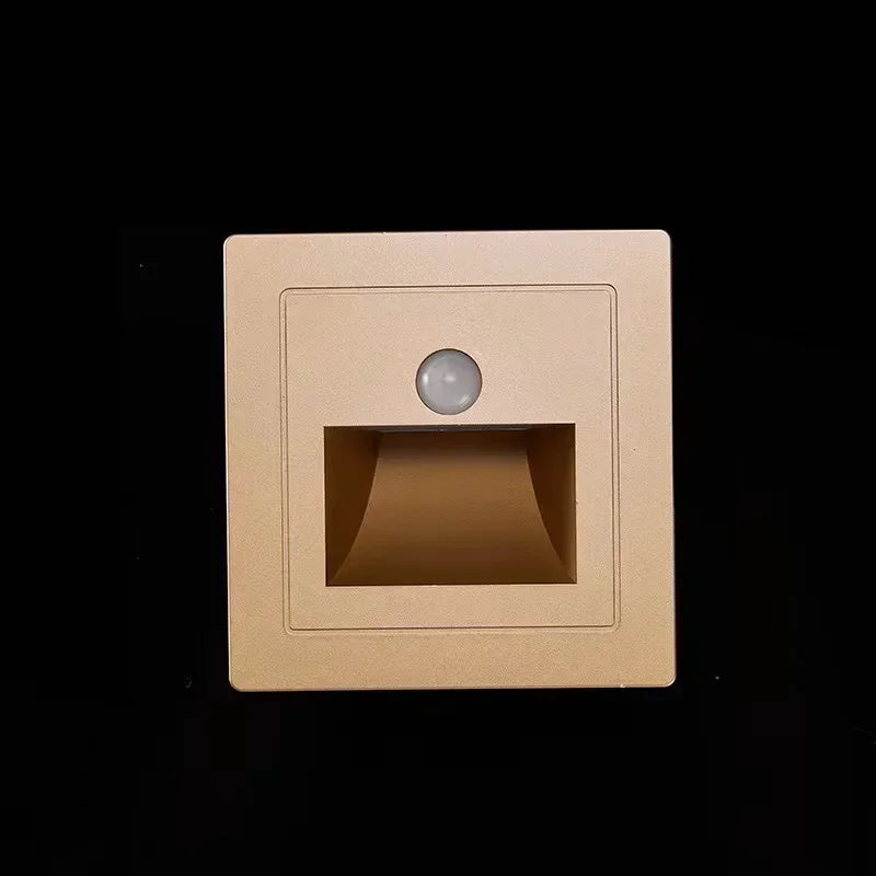 PIR Motion Detector Sensor LED Stair Light Infrared Human Induction Lamp for Recessed Steps, Ladder, Staircase, Bedroom Night Light