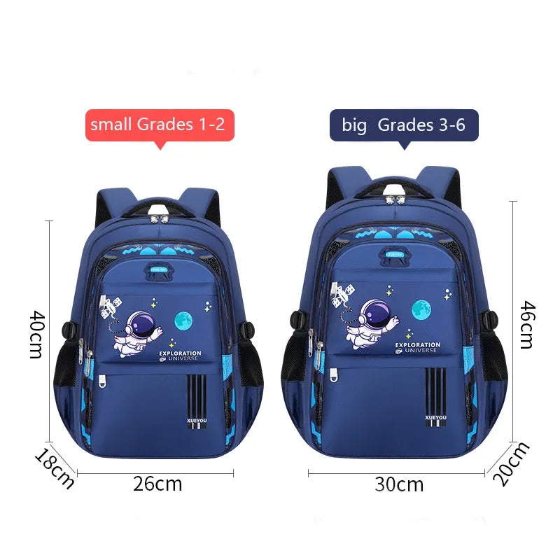 Kid Backpack 2-16Year Children School Bags for Boys Astronaut School Backpack Waterproof Primary Boy Book Bag Mochila Infantil