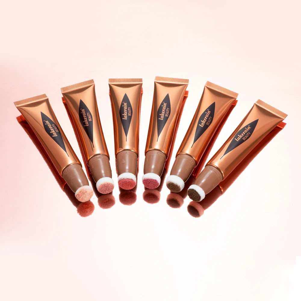 New Cream Bronzer Contour Blusher Beauty Wand Highlighter Blush With Cushion Liquid Face Bronzer Wand Stick Applicator Makeup