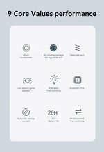 B500 Over Ear Headset Bluetooth5.4 Wireless Stereo Gaming Earphone Built-in Mic RGB Light Low Latency Headphone For PC