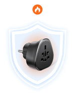 UGREEN Universal Travel Adapter Extension Socket EU/US/UK Plug Converter Multi-Country Power Adaptor for EU US UK KR RU Outlets