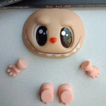 Hot Sell Labubu Plush Doll Parts Vinyl Doll Accesseries Pvc Face Changing Parts Hands Feet Replacement Supplies Diy Gifts