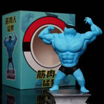 Pokemon Toys GYM Figurines Cartoon Fitness Muscle Man Action Figure Charmander Bulbasuar Squirtle Gengar Fit Model Anime Toys