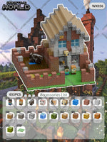 Magnetic Building Blocks Mine World Magnet Cube Set for Boy Girl Kid Age 3+ DIY Pixel style Model Base plate STEM Toy Baseplate