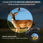 Megaorei NK006 Helmet Night Vision Monocular Long-Distance Infrared 5X Zoom 1080P Digital Hunting Night Vision Goggles Telescope