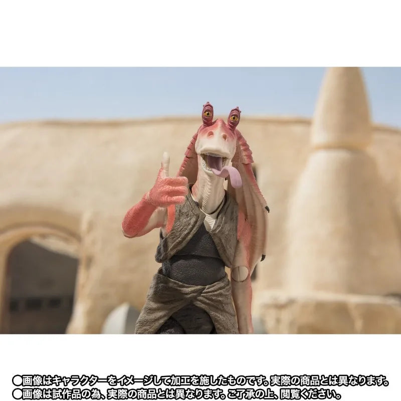 Bandai Original Genuine Anime Star Wars: Episode The Phantom Menace Jar Jar Binks S.H.Figuarts 16cm Model Action Figure Toy Gift