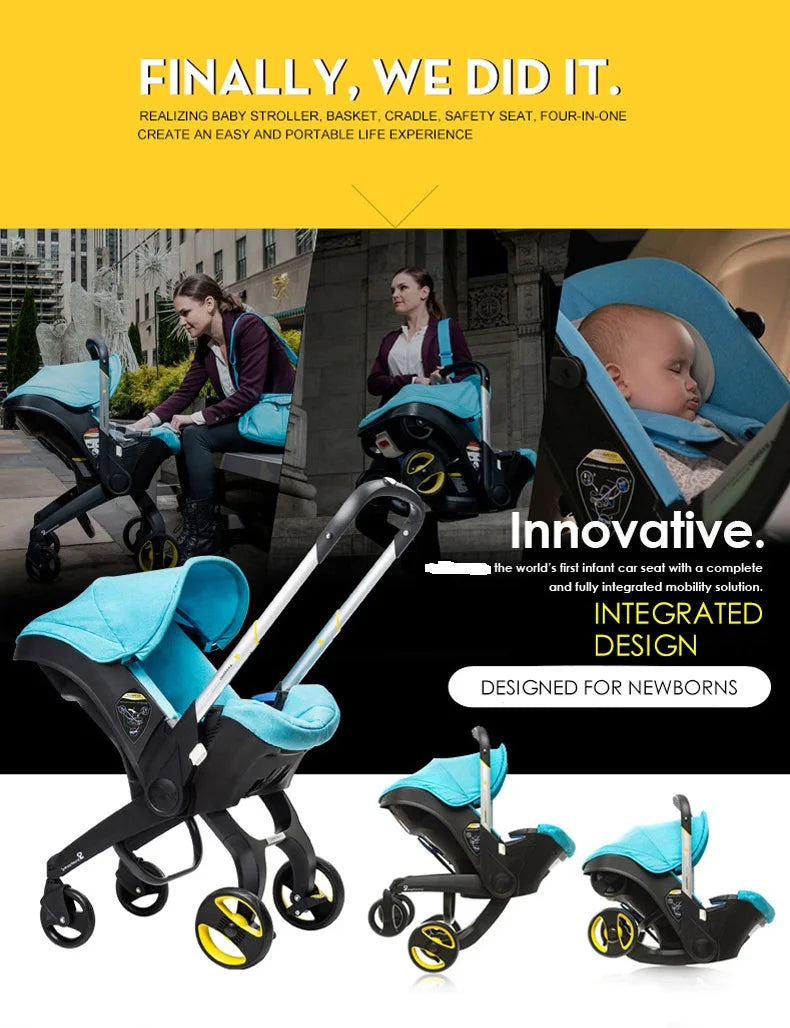 Ultralight 4-in-1 Baby Stroller with Car Seat