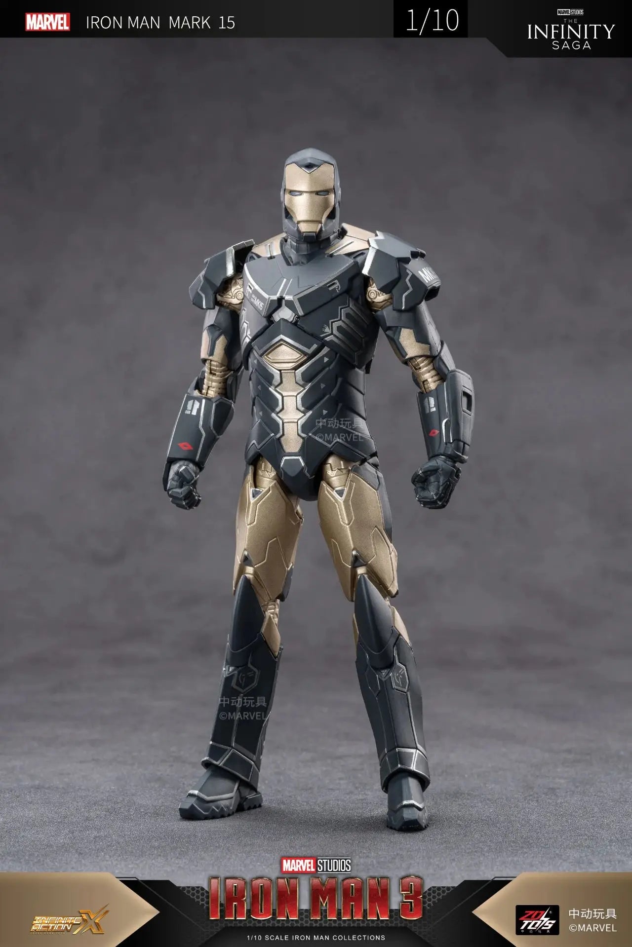 ZD Toys Iron Man MK15 MK16 War Machine MK2 Action Figure Iron Man Mk47 MK35 Red Snapper 1/10 Scale Iron Man Collections Gift