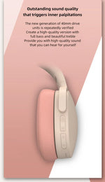 Wireless Headphones BT 5.1 Over Ear HiFi Stereo Headset True Wireless Sports Earphones Noise Cancelling Gaming Headphones