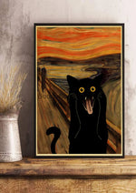 Digital Cats Cute Poster Kraft Paper Prints Modern DIY Funny Cartoon Room Painting Prints Art Picture Posters Living Room Decor