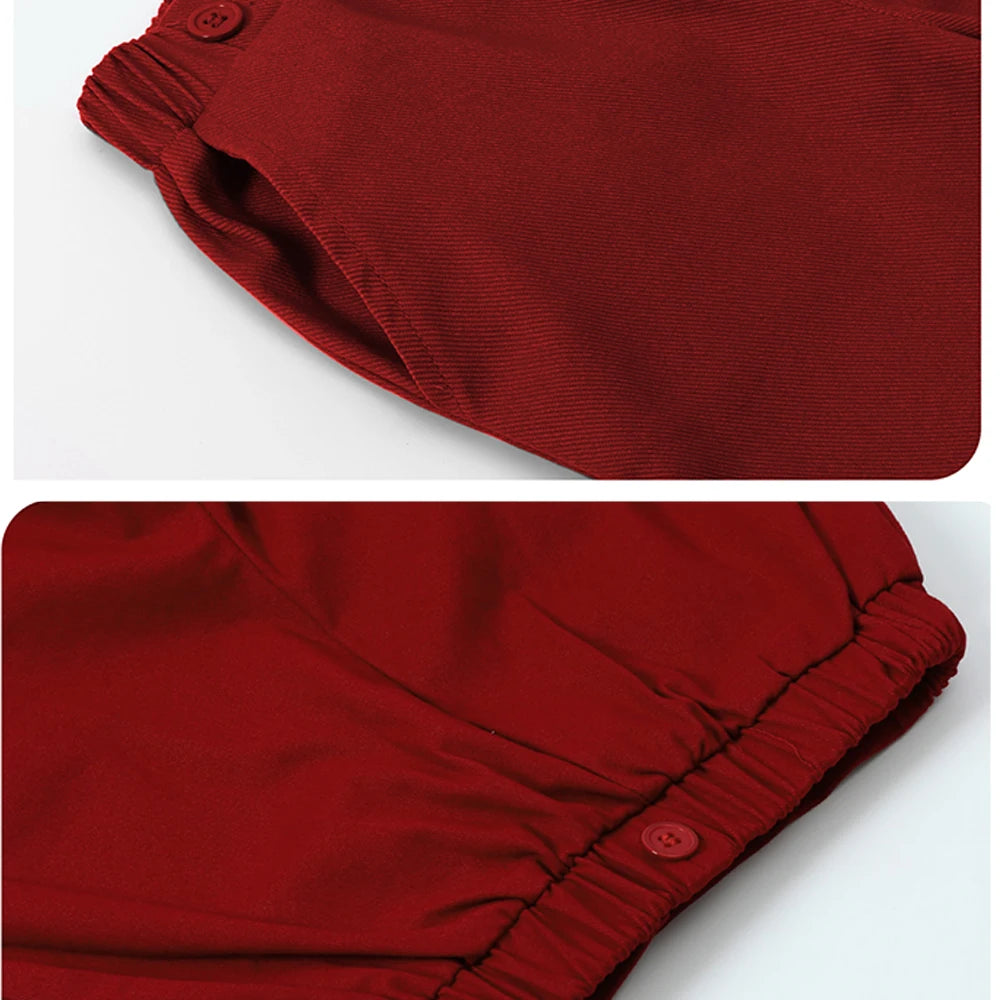 Baby Christmas Outfit Boy Kids Gentleman Formal Suit Toddler Suspenders Clothing Set Infant Party Dress Shirt