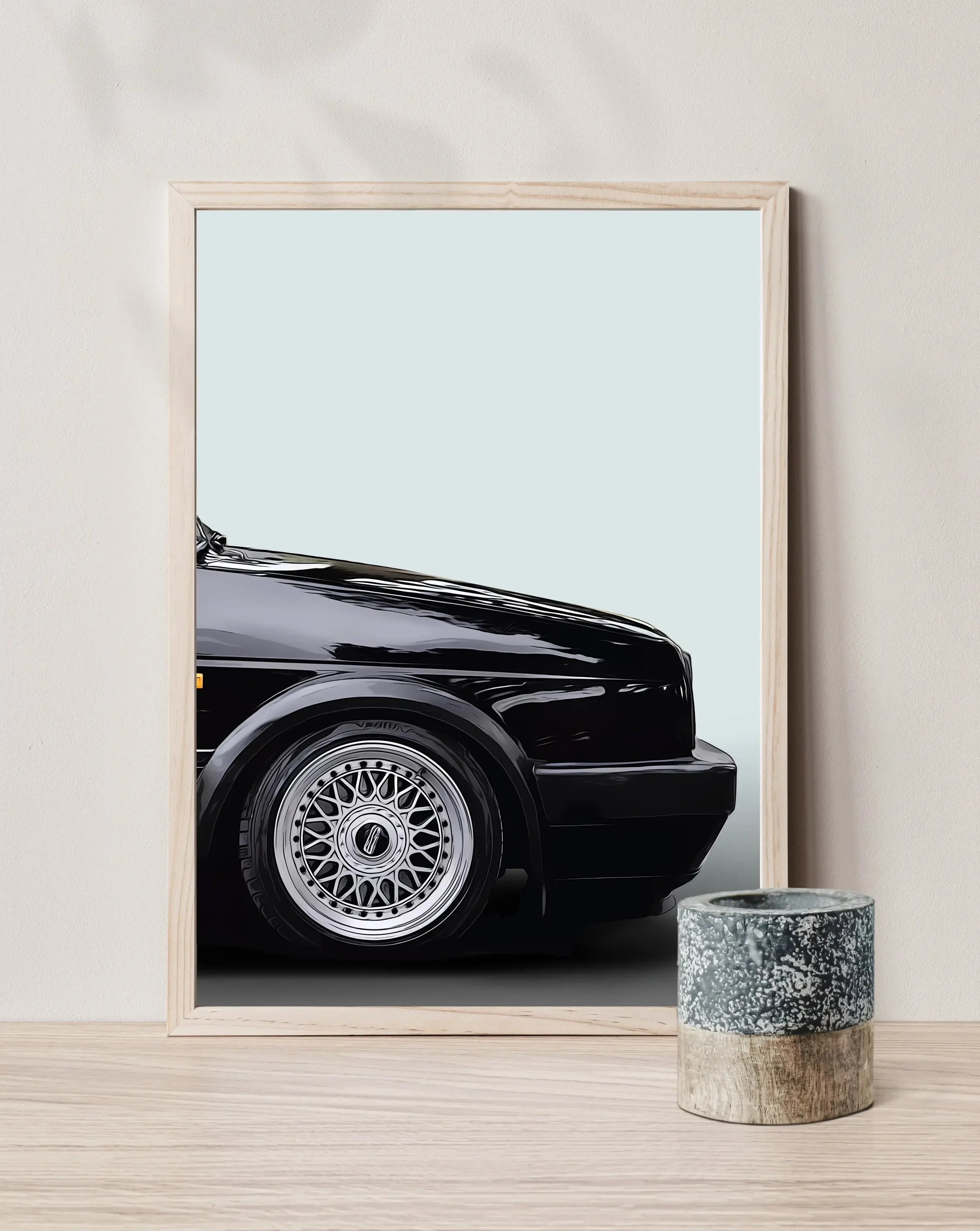 Triad Scandinavian Vintage Car Wall Art HD Canvas Oil Painting Posters and Prints Home Bedroom Living Room Decor Gift