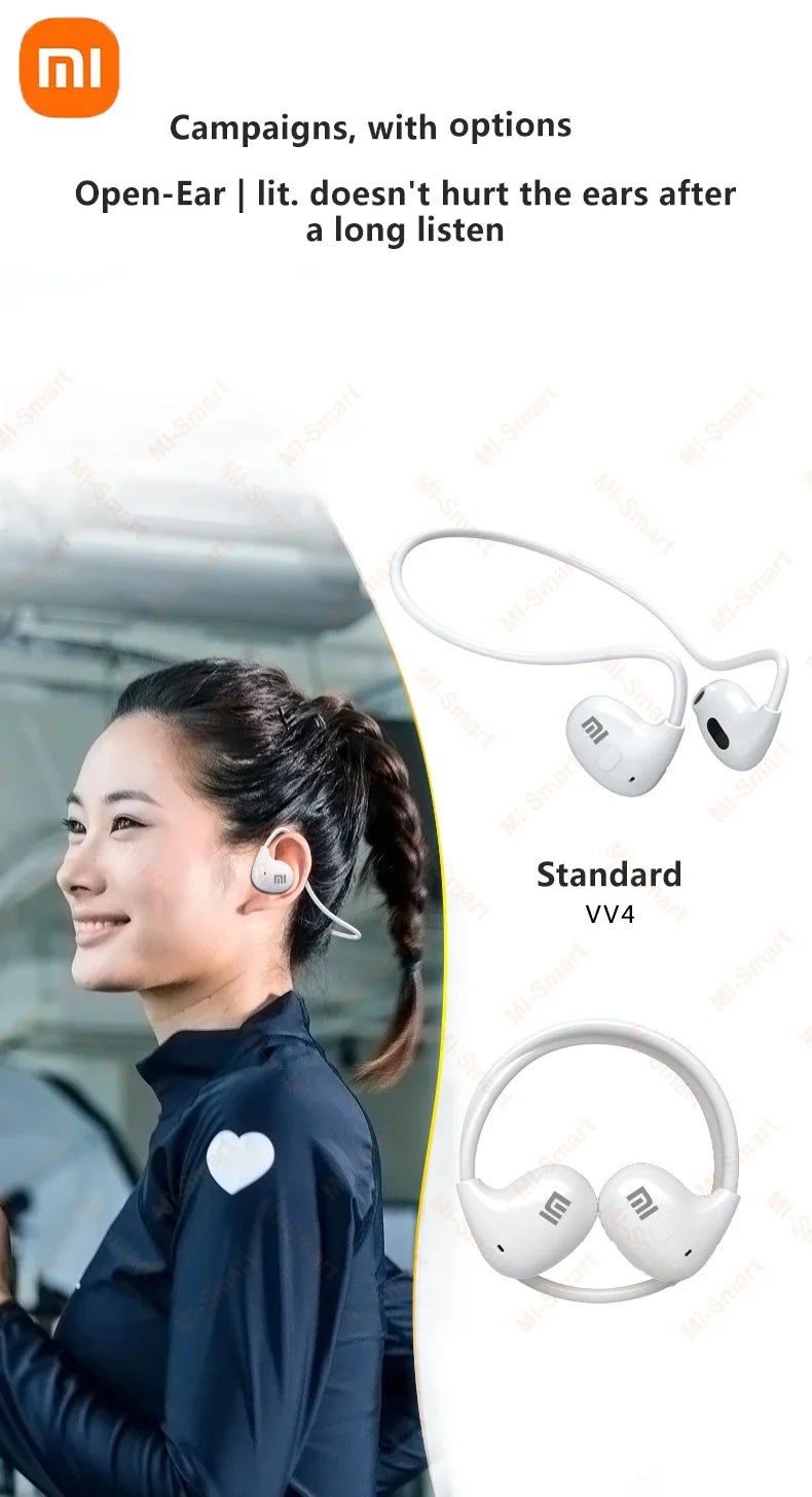 Xiaomi Wireless Bluetooth 5.3 Headphones Bone Conduction Waterproof Headset Stereo Over-Ear Sports Earphones Earbuds with Mic