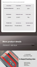 Singwinner 2 3 Tanks Electric Chocolate Tempering Machine Chocolate cascade Melting Pot for Kitchen home appliance