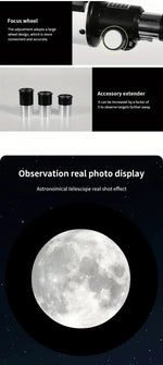 BORWOLF  F40070M  Professional High-definition Astronomical Telescope 200X To See The Moon and Stars Bird Watching Monocular