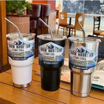 New Fashion Thermo Bottle 30Oz Car Cup Termos Stainless Steel Coffee Beer Juice Mugs Water Thermos for Men Free Shipping 스포츠 물병