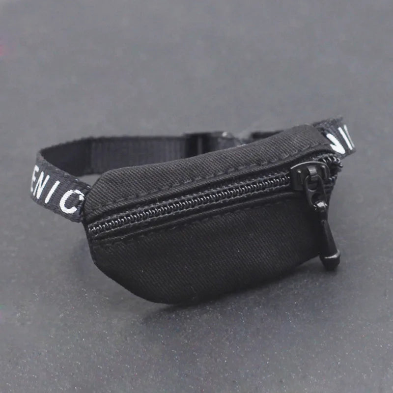 17cm V1 V2 Labubu Crossbody Bag Cute 1/6 1/8 1/12 BJD Dolls DIY Waist Bags Cute 15cm Idol Plush Doll Accessories Belt Bag Gift