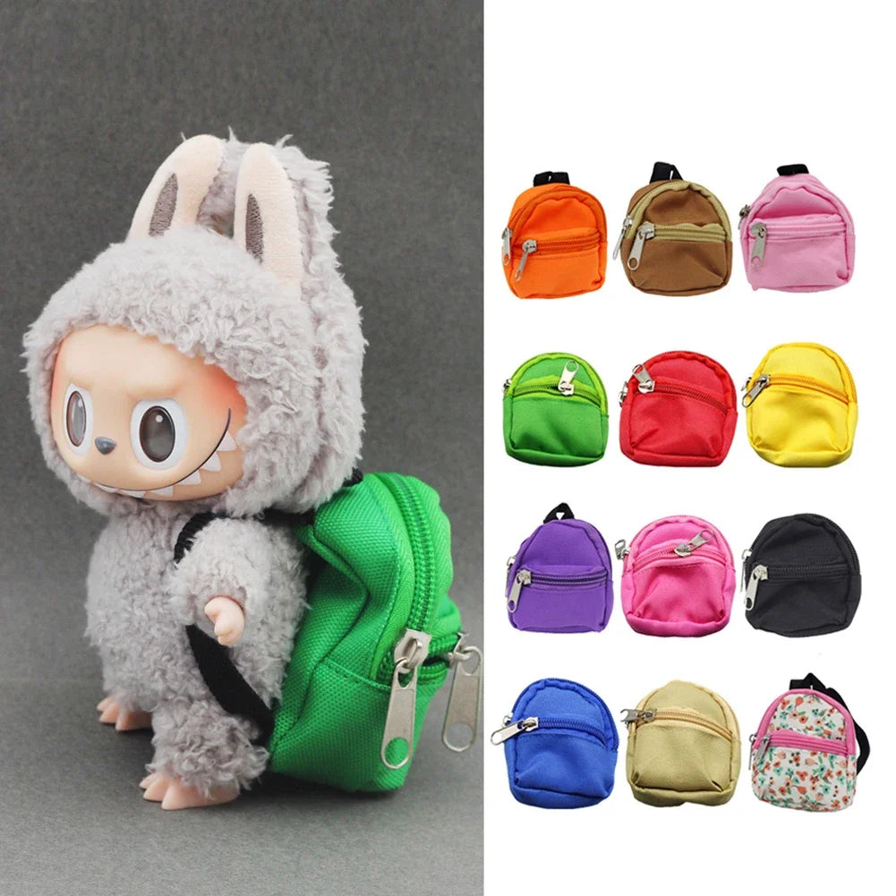 For Labubu Doll Backpack Simulation Pet Bag 15/17cm Dolls Cute Doll Accessories