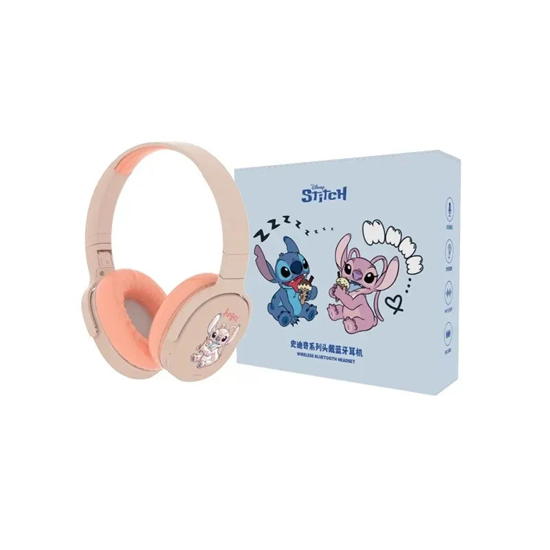 Disney Stitch P2961 Headphones Bluetooth Gaming Sport Over Ear Headset Noise Reduction Surround Sound Wireless Child Earphones