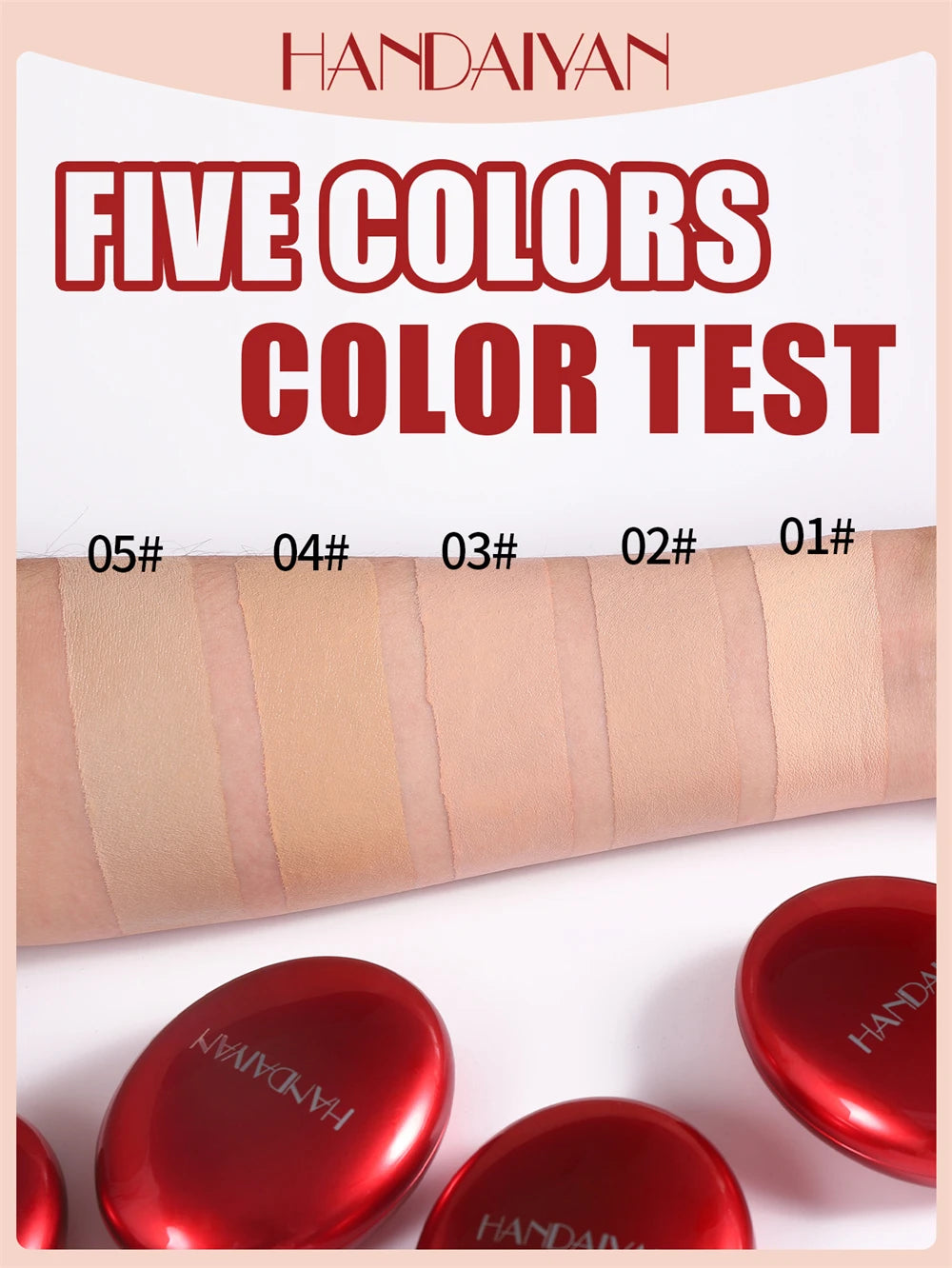 Air Cushion Foundation Light Natural Moisturizing Concealer Whitening Oil-control Women Base Long-lasting Makeup Korean Cosmetic