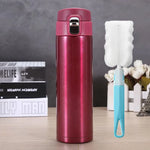 500M/16 Oz Insulated Mug Tritan Material Stainless Steel Metal Water Bottle Leakproof BPA Free Suitable for Hot and Cold Drinks