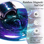 Rainbow Cat Magnetic Gel Nail Polish Starry Chameleon Galaxy Effect Semi Permanent UV Gel Varnish Soak Off Nail Supplies DIY