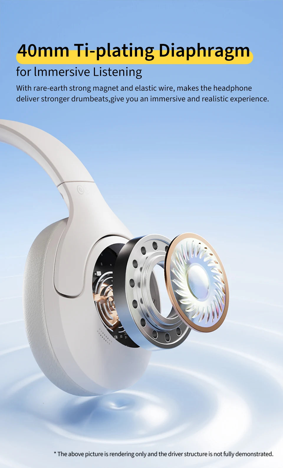 QCY H3 Lite ANC Wireless/Wired Headphones Bluetooth 5.3 Foldable Over Ear Headset HIFI Sound 60H Playtime Earphones Dual Connect