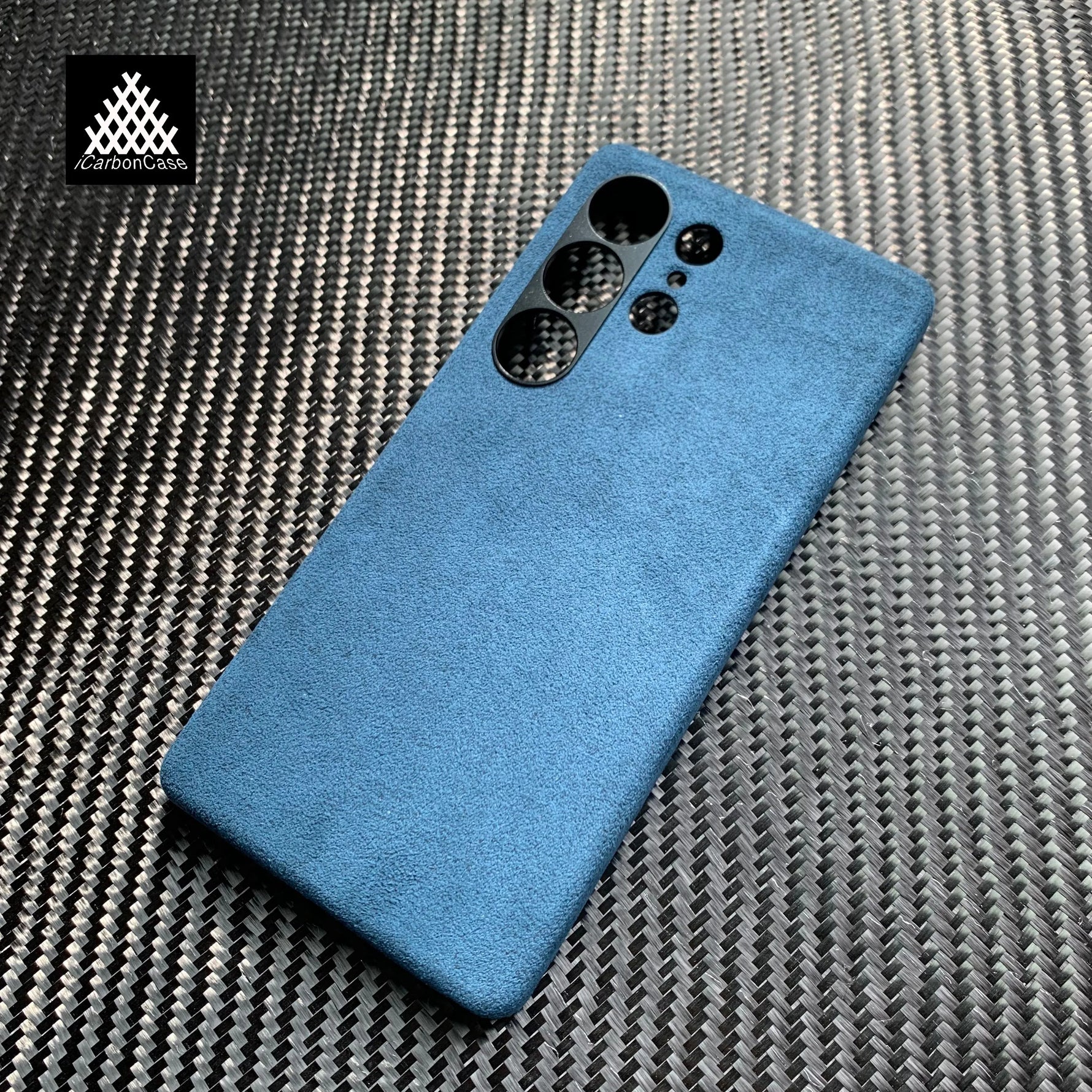 For Samsung  Galaxy S25 Ultra S25+ Magnetic Genuine Italy Alcantara Phone Case Handmade Super Car Inter Premium Leather Materia